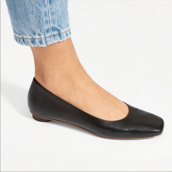 Everlane Shoes - Everyone Square Toe 90s Slip On Flats Black 7